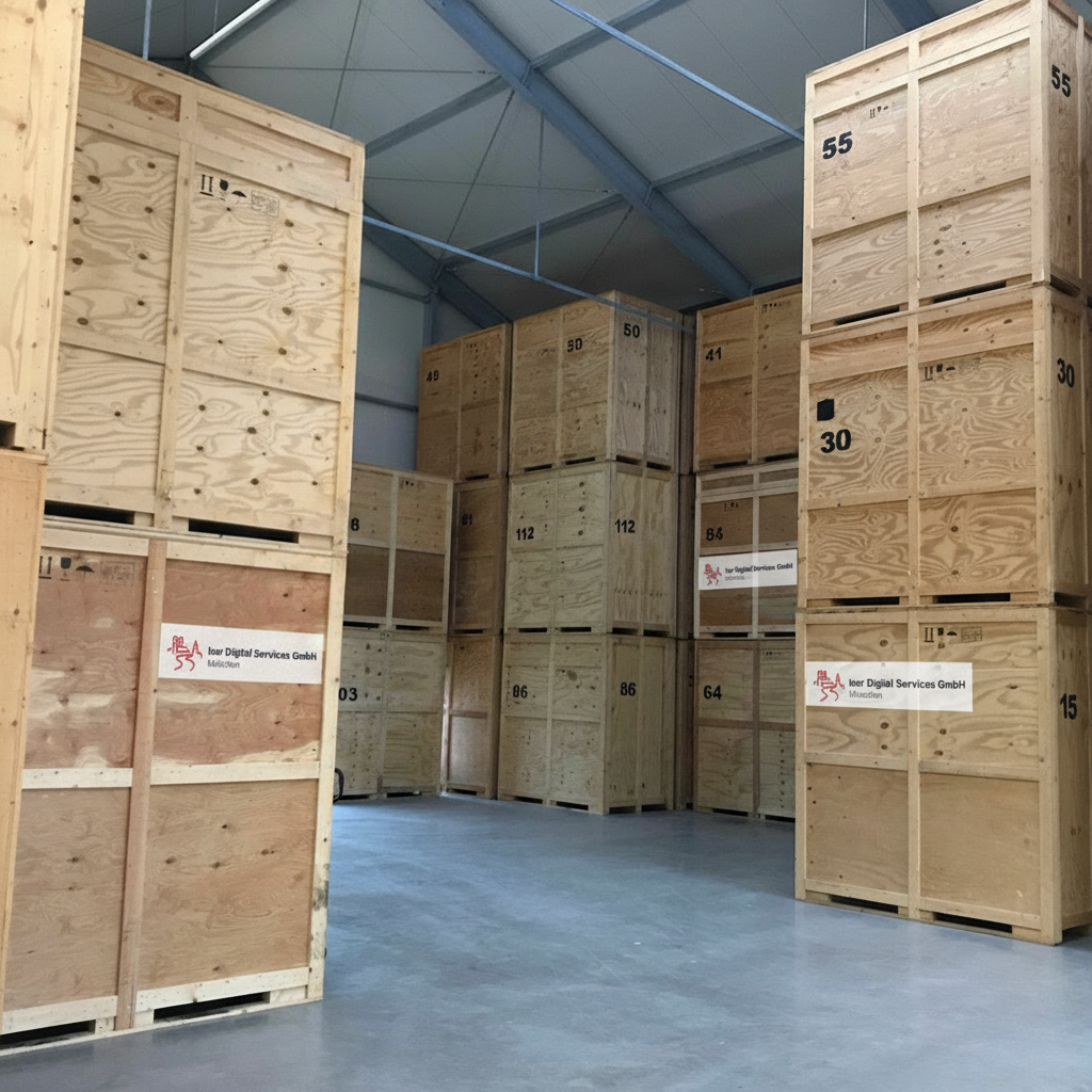 Möbellagerung München - Holzkisten